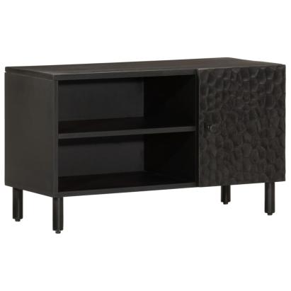 Comodă TV, negru, 80x31x46 cm, lemn masiv de mango GartenMobel Dekor