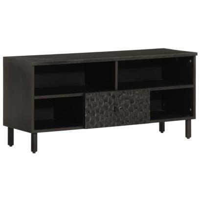 Comodă TV, negru, 100x33x46 cm, lemn masiv de mango GartenMobel Dekor