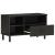 Dulap TV, negru, 80x33x46 cm, lemn masiv de mango GartenMobel Dekor
