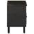 Dulap TV, negru, 80x33x46 cm, lemn masiv de mango GartenMobel Dekor