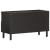Dulap TV, negru, 80x33x46 cm, lemn masiv de mango GartenMobel Dekor