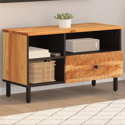 Dulap TV, 80x33x46 cm, lemn masiv de acacia GartenMobel Dekor