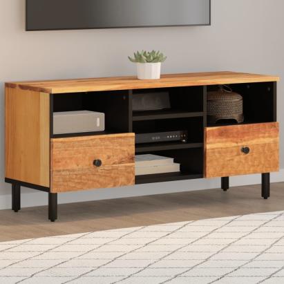 Dulap TV, 100x33x46 cm, lemn masiv de acacia GartenMobel Dekor