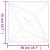 Panouri de perete 12 buc. alb 50x50 cm EPS 3 m² stea GartenMobel Dekor