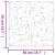 Panouri de perete 48 buc. alb 50x50 cm EPS 12 m² ametist GartenMobel Dekor