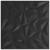 Panouri de perete 24 buc. negru 50x50 cm EPS 6 m² ametist  GartenMobel Dekor