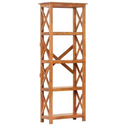 Bibliotecă, 60x30x160 cm lemn masiv acaciacu finisaj tip miere GartenMobel Dekor