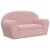 Canapea extensibilă pentru copii cu 2 locuri, roz, pluș moale GartenMobel Dekor