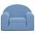 Canapea extensibilă pentru copii, albastru, pluș moale GartenMobel Dekor
