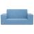 Canapea extensibilă de copii cu 2 locuri, albastru, pluș moale GartenMobel Dekor
