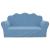 Canapea pentru copii cu 2 locuri, albastru, pluș moale GartenMobel Dekor