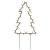Decor brad cu lumini de Crăciun cu țăruși 3 buc. 50 LED 30 cm GartenMobel Dekor