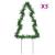 Decor brad cu lumini de Crăciun cu țăruși 3 buc. 50 LED 30 cm GartenMobel Dekor