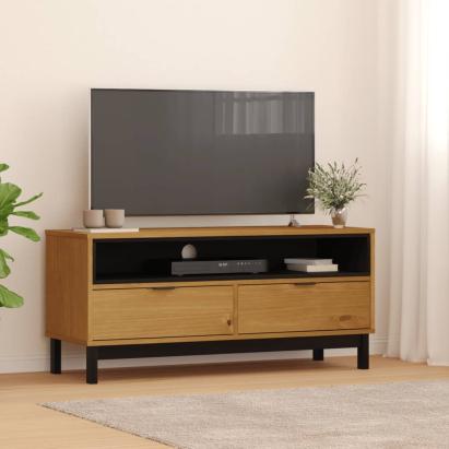 Dulap TV „FLAM” 110x40x50 cm, lemn masiv de pin GartenMobel Dekor