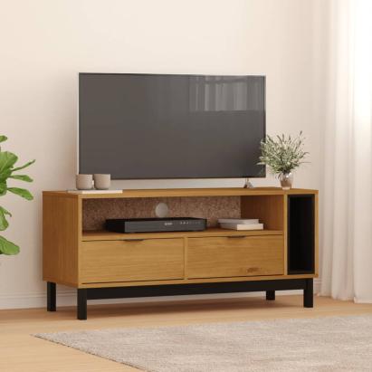 Dulap TV „FLAM” 110x40x50 cm, lemn masiv de pin GartenMobel Dekor
