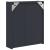 Dulap cu oglindă de baie cu lumină LED, gri, 45x13x52 cm GartenMobel Dekor