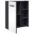 Dulap cu oglindă de baie cu lumină LED, gri, 45x13x52 cm GartenMobel Dekor