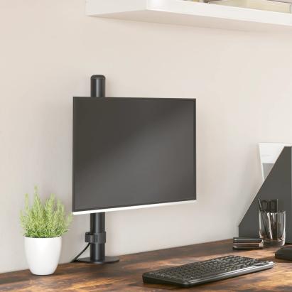 Suport de perete pentru monitor VESA 75/100 mm, negru, oțel GartenMobel Dekor