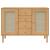 Servantă SENJA, aspect ratan maro, 112x40x80 cm, lemn masiv pin GartenMobel Dekor