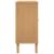 Servantă SENJA, aspect ratan maro, 80x35x80 cm, lemn masiv pin GartenMobel Dekor
