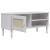 Comodă TV SENJA aspect ratan alb, 106x40x49 cm, lemn masiv pin GartenMobel Dekor