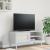 Comodă TV SENJA aspect ratan alb, 106x40x49 cm, lemn masiv pin GartenMobel Dekor