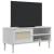 Comodă TV SENJA aspect ratan alb, 106x40x49 cm, lemn masiv pin GartenMobel Dekor