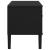 Comodă TV SENJA aspect ratan negru 106x40x49 cm lemn masiv pin GartenMobel Dekor