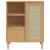 Dulap înalt SENJA aspect ratan maro, 90x40x112cm GartenMobel Dekor