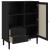Dulap înalt SENJA aspect ratan negru, 90x40x112cm GartenMobel Dekor