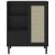 Dulap înalt SENJA aspect ratan negru, 90x40x112cm GartenMobel Dekor