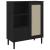 Dulap înalt SENJA aspect ratan negru, 90x40x112cm GartenMobel Dekor