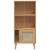 Bibliotecă SENJA aspect ratan maro 60x35x130 cm lemn masiv pin GartenMobel Dekor