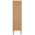 Bibliotecă SENJA aspect ratan maro 60x35x130 cm lemn masiv pin GartenMobel Dekor