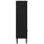 Bibliotecă SENJA aspect ratan negru 60x35x130 cm lemn masiv pin GartenMobel Dekor