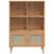 Bibliotecă SENJA aspect ratan maro 90x35x130 cm lemn masiv pin GartenMobel Dekor