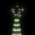 Con de lumină brad de Crăciun cu 275 LED-uri, alb rece, 180 cm GartenMobel Dekor