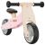 Bicicletă de echilibru pentru copii 2 în 1, roz GartenMobel Dekor