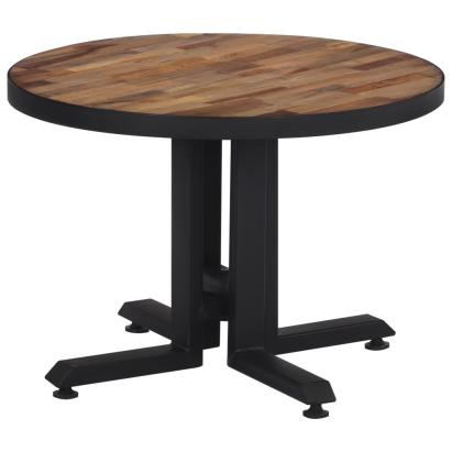 Măsuță de cafea rotundă, Ø55x40 cm, lemn masiv de tec reciclat GartenMobel Dekor