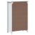 Dulap de baie BERG, alb, 69,5x34x110 cm, lemn masiv de pin GartenMobel Dekor