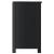 Dulap chiuvetă de baie BERG, negru, 60x34x59 cm, lemn masiv pin GartenMobel Dekor