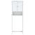 Depozitare deasupra toaletei „BERG” alb 60x27x164,5 cm lemn GartenMobel Dekor