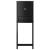 Depozitare deasupra toaletei „BERG” negru 60x27x164,5 cm lemn GartenMobel Dekor