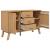 Dulap "OLDEN", maro, 114x43x73,5 cm, lemn masiv pin GartenMobel Dekor