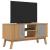 Dulap TV „OLDEN”, gri/maro, 114x43x57 cm, lemn masiv pin GartenMobel Dekor