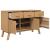 Dulap "OLDEN", maro, 114x43x73,5 cm, lemn masiv pin GartenMobel Dekor