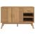 Dulap "OLDEN", maro, 114x43x73,5 cm, lemn masiv pin GartenMobel Dekor