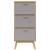 Pantofar „OLDEN”, gri/maro, 55x35x120 cm, lemn masiv pin GartenMobel Dekor