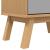 Pantofar „OLDEN”, gri/maro, 55x35x120 cm, lemn masiv pin GartenMobel Dekor