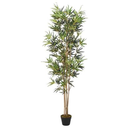 Arbore din bambus artificial 828 de frunze 150 cm verde GartenMobel Dekor